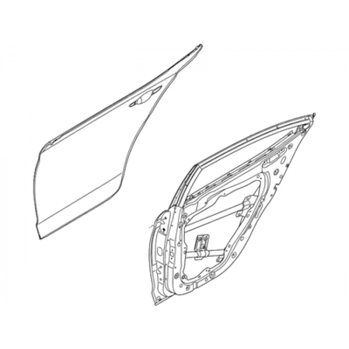 Hyundai Elantra Arka Kapı Sol 2015- (Oem No:  77003F2000)