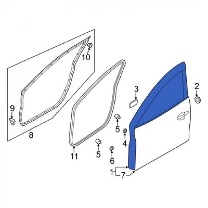 Mazda 3 Ön Kapı Sağ 2013- (Oem No:  Bhy05802Xf)