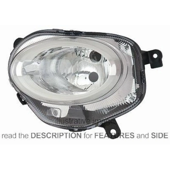Fiat 500 Ön Far Uzun Hüzme Ledlı Sağ 2016- (Oem No:  52007766)