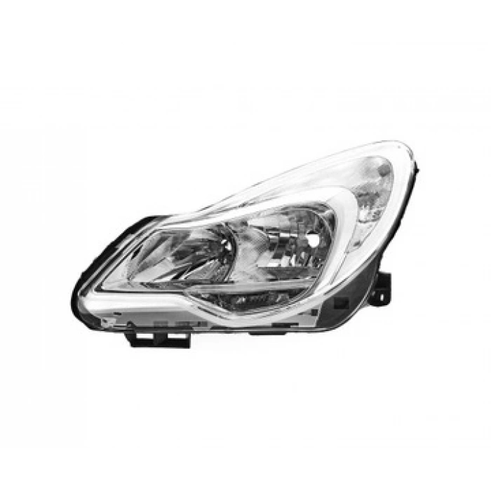 Opel Corsa Ön Far Elektrikli Motorlu Nikelaj Hatchback Sol 2011- (Oem No:  95507717)