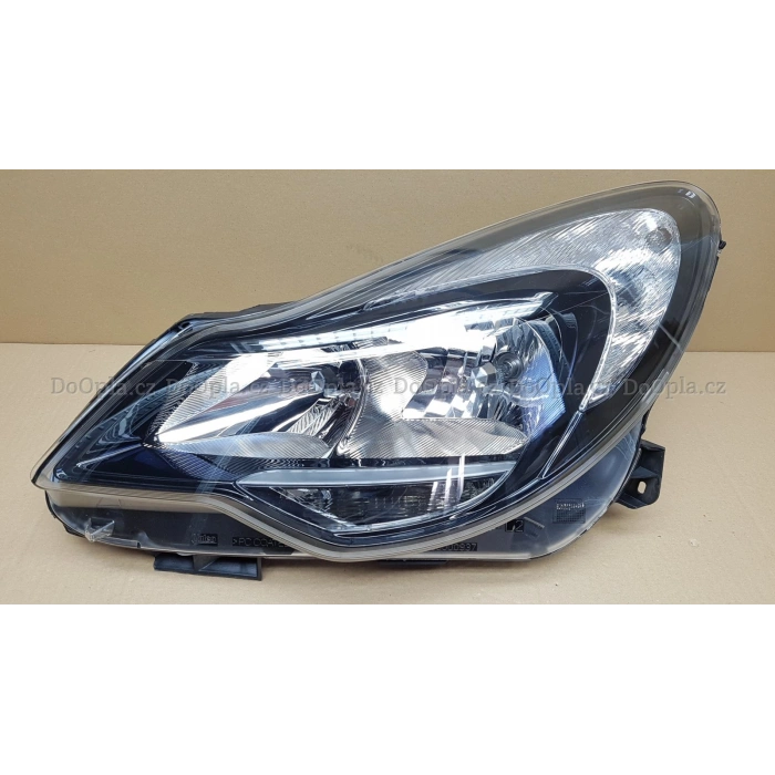 Opel Corsa Ön Far Sıyah Hatchback Elektrikli Motorlu Sol 2011- (Oem No:  95510689)