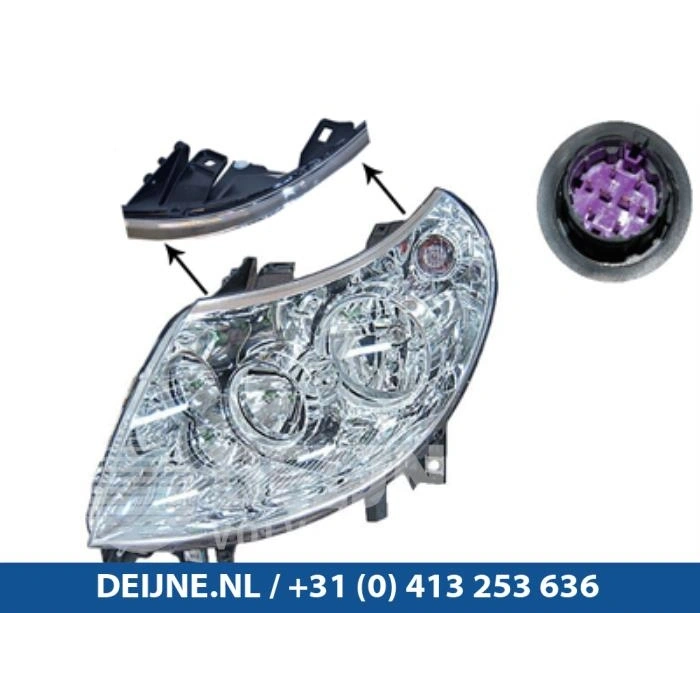 Fiat Ducato Ön Far Elektrikli Motorlu 8 Fışlı Sol 2007- 2011- (Oem No:  1369497080)