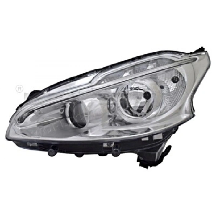 Peugeot 208 Ön Far Elektrikli Motorlu Ledli Gündüz Farlı Sol 2012- 2015- (Oem No:  1609697180)