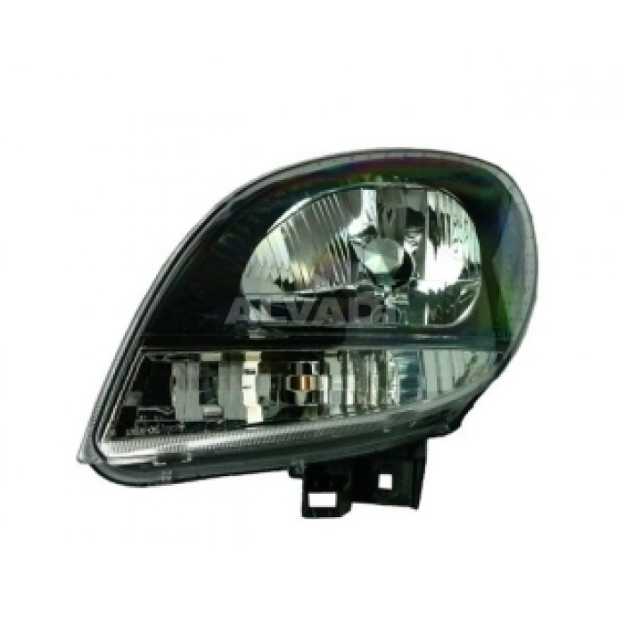 Renault Kangoo Ön Far Elektrikli Siyah Beyaz Sınyalli Sol 2007 2008- (Oem No:  7701062426)