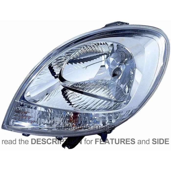 Renault Kangoo Ön Far Elektrikli Sol 2003- 2007 (Oem No:  8200236590)