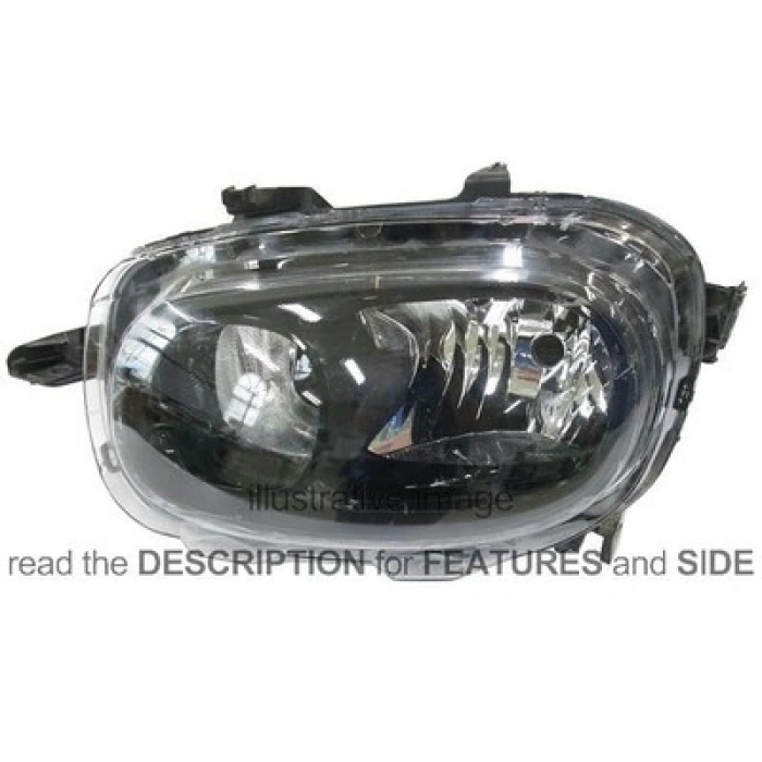 Citroen C3 Ön Far Elektrikli Motorlu Sol 2016- (Oem No:  9820059680)