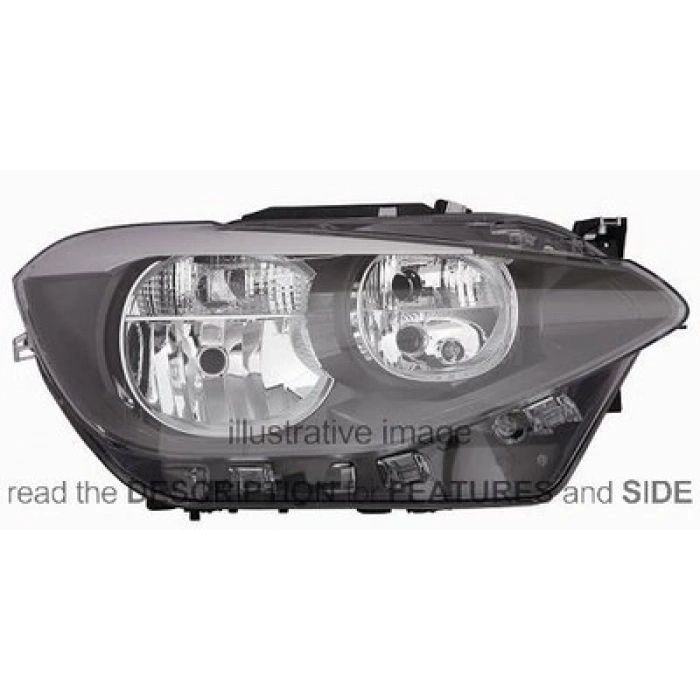 Bmw 1 Serisi Ön Far Elektrikli Motorlu Sol 2011- (Oem No:  63117229671)