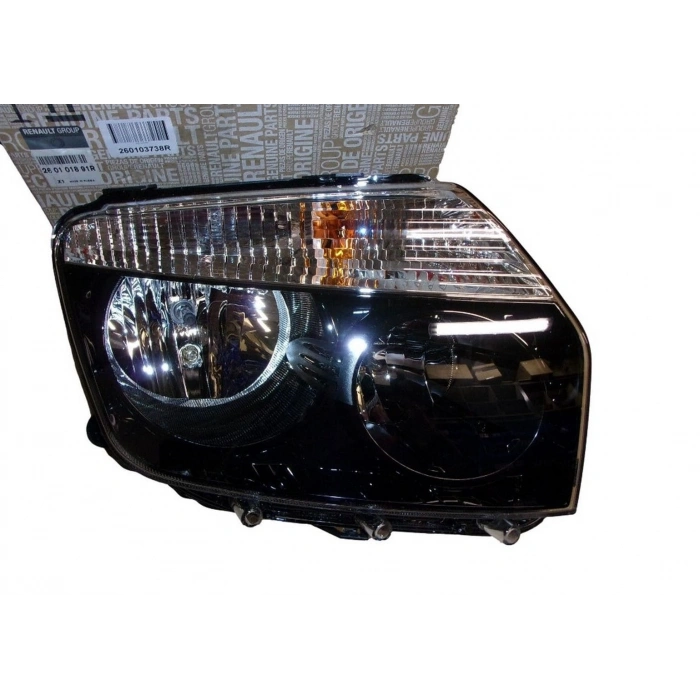 Dacia Duster Ön Far Sıyah Manuel Sağ 2009-  (Oem No:  260103738R)