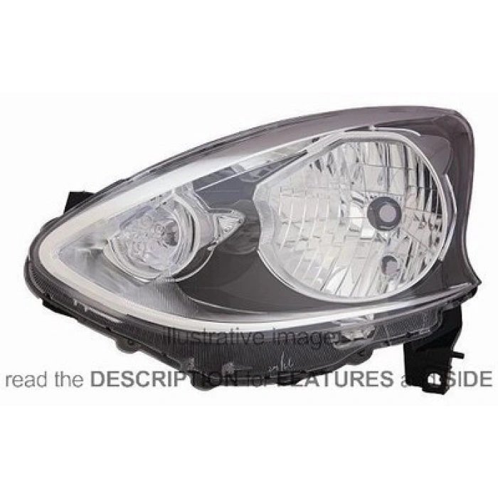 Nissan Micra Ön Far Elektrikli Motorlu Sol 2013- (Oem No:  26060-3Hn1A)