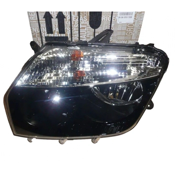 Dacia Duster Ön Far Sıyah Manuel Sol 2009-  (Oem No:  260605370R)