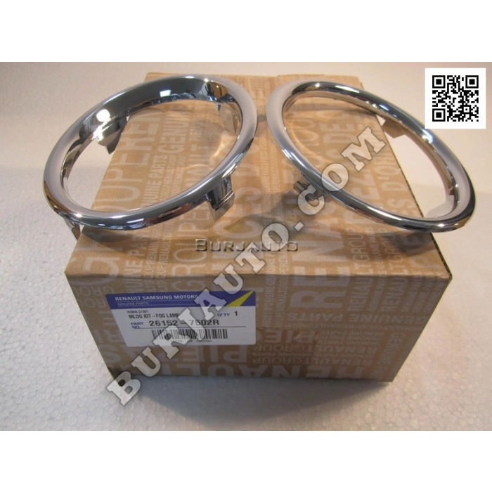 Renault Symbol Sis Far Çerçevesı Nikelaj  Sağ 2012-  (Oem No:  261527502R)