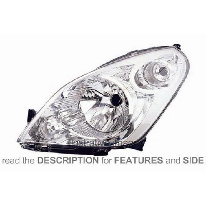 Suzki Splash Ön Far Elektrikli Motorlu Sağ 2008- (Oem No:  35120-51K00-000)