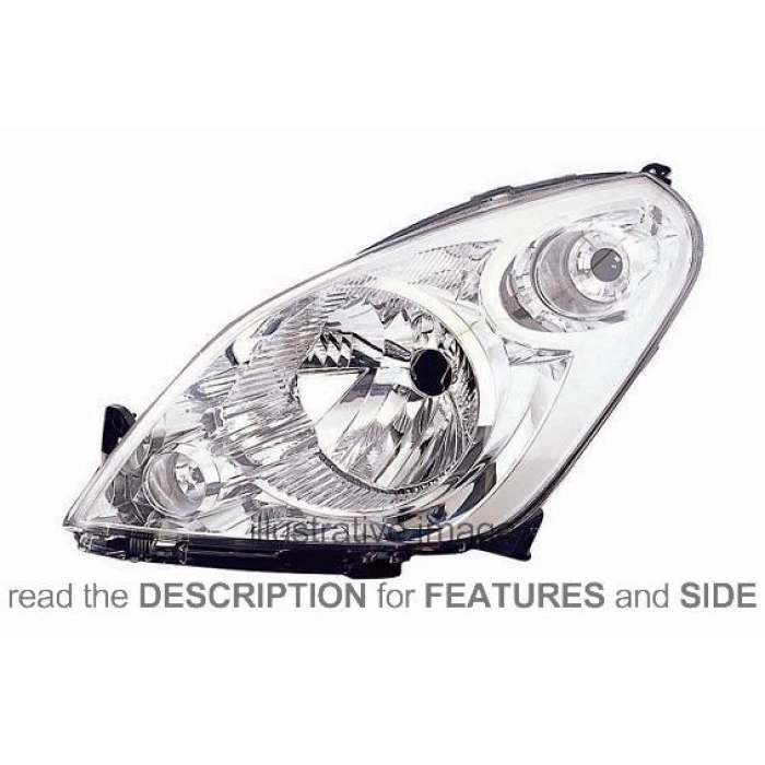 Suzuki Splash Ön Far Elektrikli Motorlu Sol 2008- (Oem No:  35320-51K00-000)