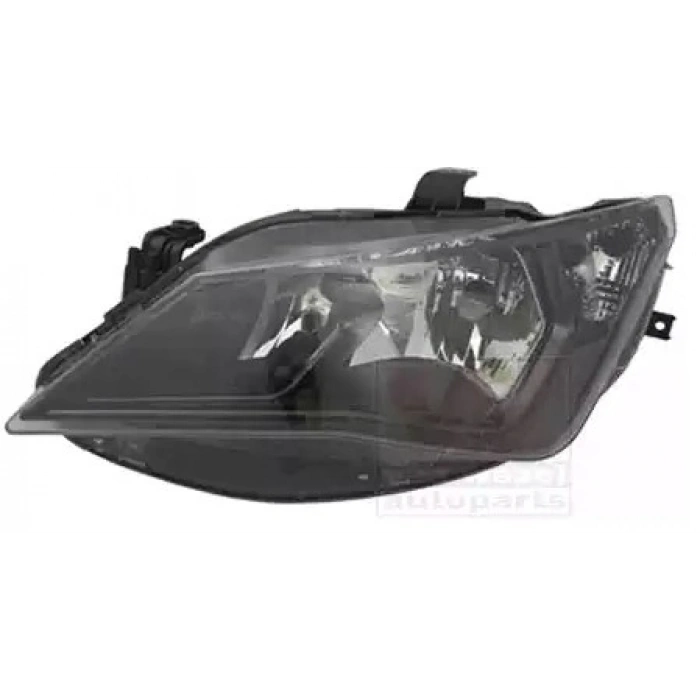 Seat İbiza Ön Far Elektrikli Çift Reflektör Siyah Sol 2012-  (Oem No:  6J1941033H)