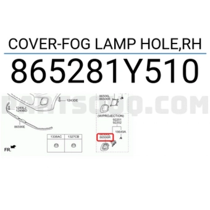 Kia Picanto Ön Sis Far Çerçevesı Sağ 20152016  (Oem No:  865281Y510)