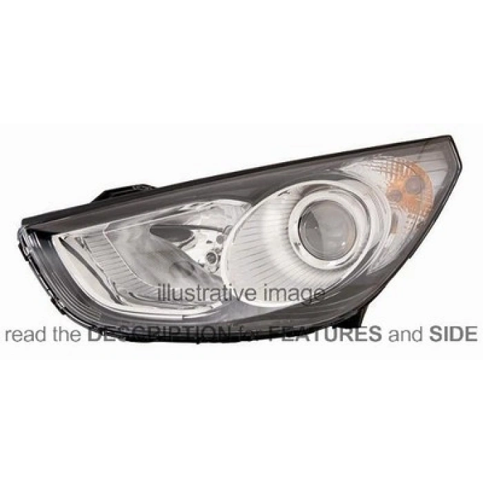 Hyundai İx35 Ön Far Elektrikli Motorlu Sol 2009-  (Oem No:  921012Y000)