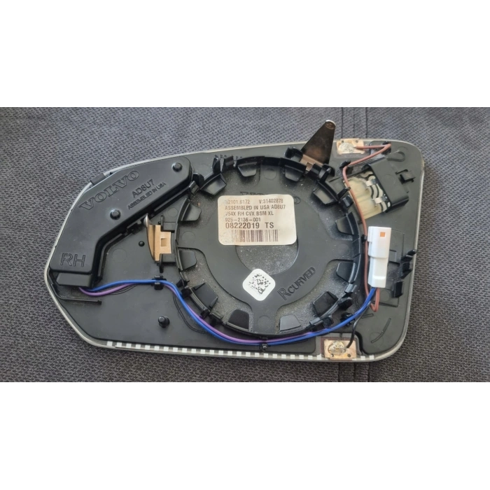 Volvo S90/V60/V90 Ayna Camı Beyaz Isıtmalı Karartmalı Kör Nok. Sağ 2018- (Oem No:  31402878)