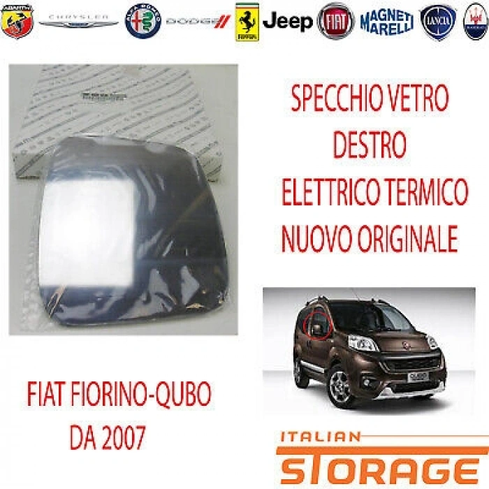 Fiat Fiorino Dış Ayna Camı Isıtmalı Sağ 2007  (Oem No:  71765389)