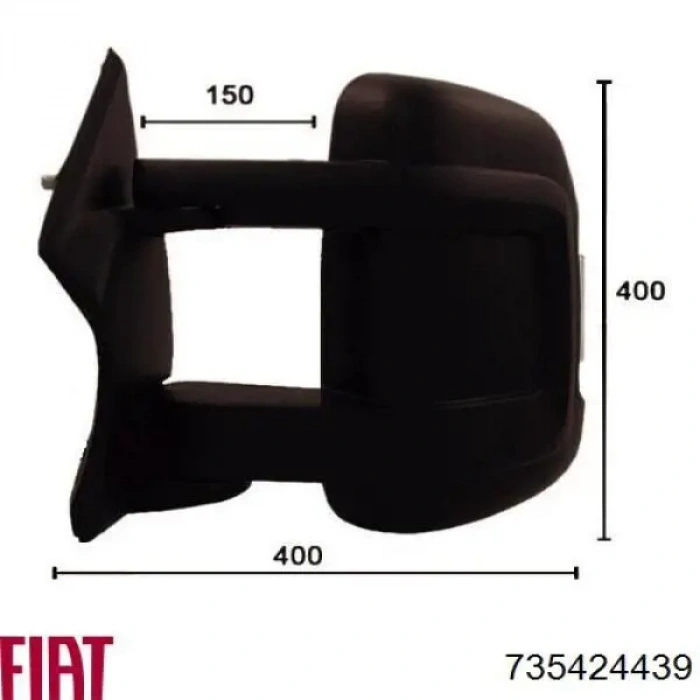 Fiat Ducato Dış Ayna Kapağı Siyah Sol 2007 2013- (Oem No:  735424439)