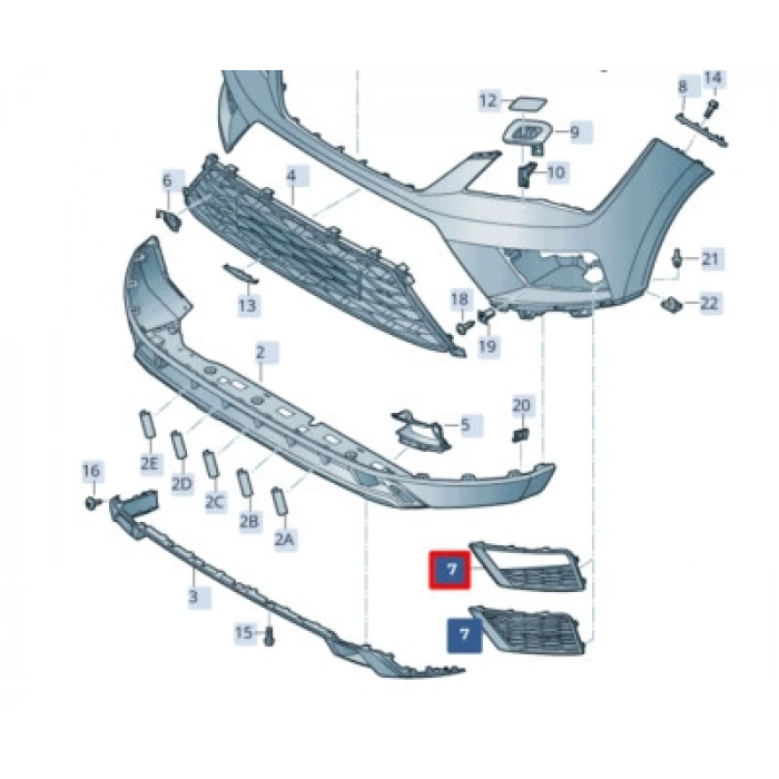 Seat Ateca Ön Sis Lamba Kapağı Sensör Delikli Sol 2016- (Oem No:  575853665C9B9)