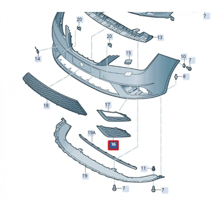 Seat İbiza Ön Sis Lamba Kapağı Sol 2011- (Oem No:  6J0853665E9B9)