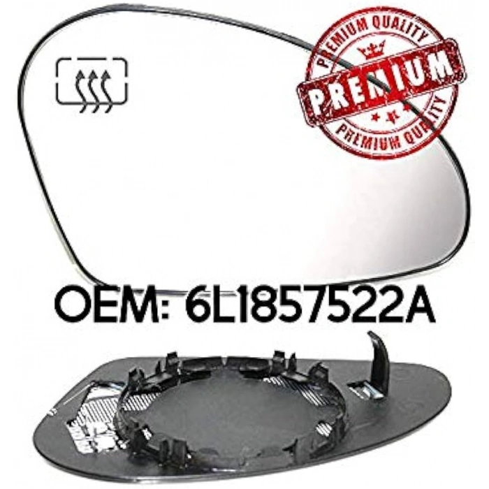 Seat İbiza/Leon Dış Ayna Camı Beli Sağ 2002-2008 (Oem No:  6L1857522A)