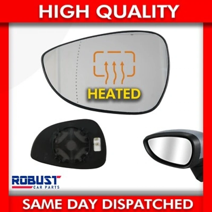 Ford Fiesta Dış Ayna Camı Isıtmalı Sol 2009-  (Oem No:  8A6117K741Dd)