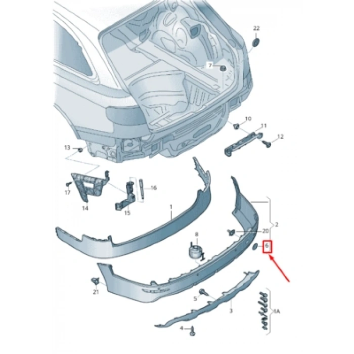 Audi A4 Ön Çeki Demir Kapağı 2012- 2015- (Oem No:  8K0807441Bgru)
