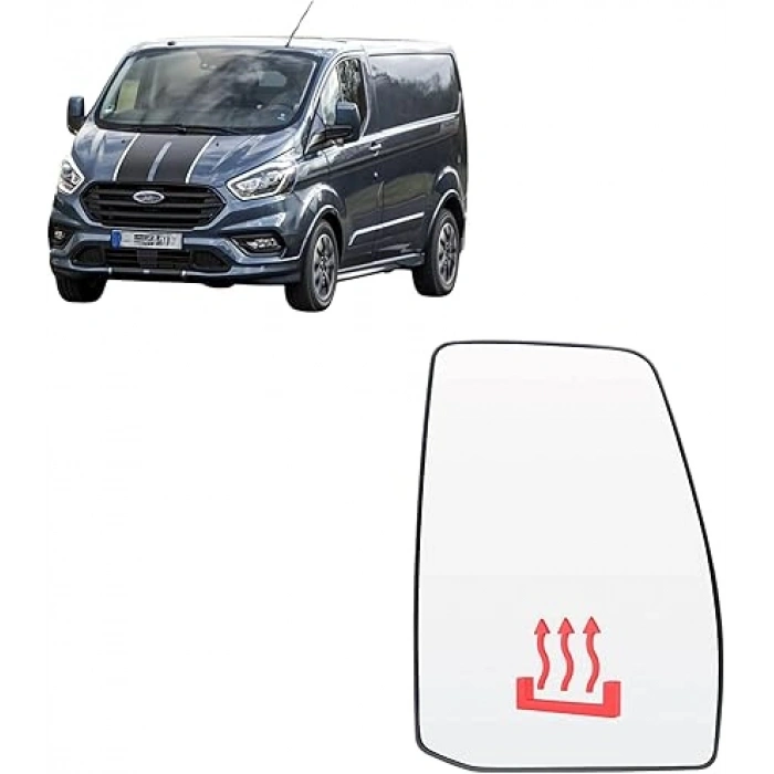Ford Custom Dış Ayna Camı Isıtmalı  Sol 2012-  (Oem No:  Bk2117K741Bb)