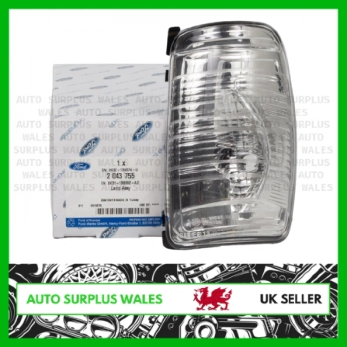 Ford Transit Dış Ayna Sinyali Beyaz  Sağ 2014- (Oem No:  Bk3113B382Ad)