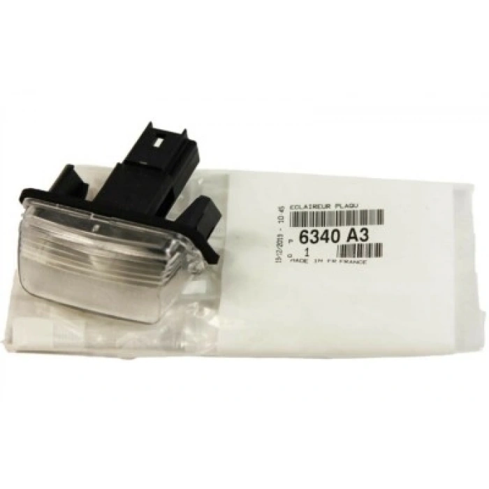 Peugeot 206 C3 C4 Berlingo Plaka Lambası 2003- (Oem No:  6340A3)