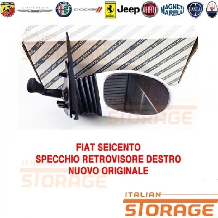 Fiat Seıcento Dış Ayna Manuel Astarlı Sağ 1998-2000  (Oem No:  735250511)