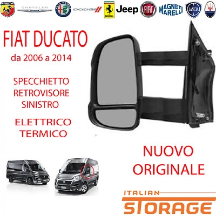 Fiat Ducato Dış Ayna Elektrikli Isıtmalı Sinyalli Uzun Kol Sol 2007 2013- (Oem No:  735517075)