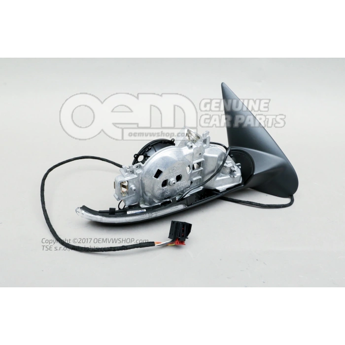 Skoda Octavia Dış Ayna Elektrikli Isıtmalı Alt Aydın.Astarlı Sağ 2009-2013 (Oem No:  1Z1857508M)