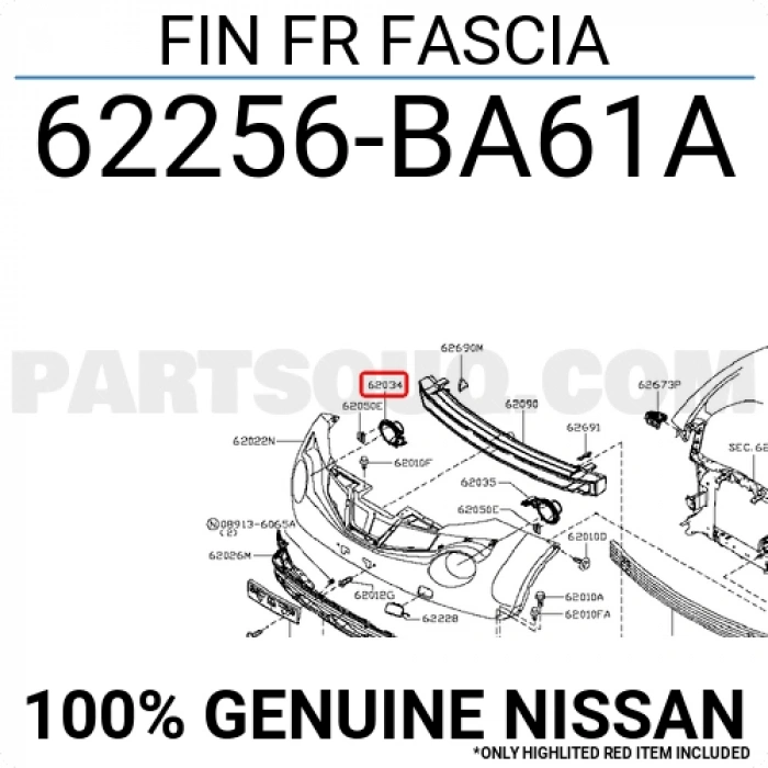 Nissan Juke Ön Gündüz Farı Yuva Sacı Sağ 2011- (Oem No:  62256Ba61A)