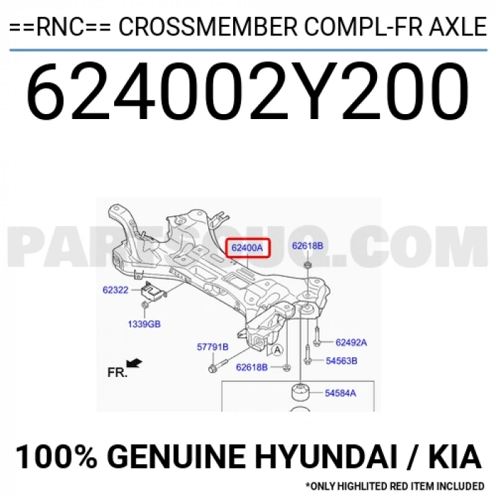 Hyundai İx35 Ön Travers 2009-  (Oem No:  624002Y200)