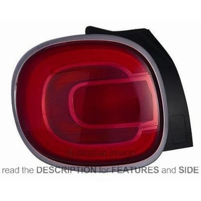 Fiat 500L Arka Stop Ledlı Sol 2012-  (Oem No:  51883572)
