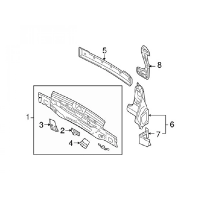 Volkswagen Golf Vı Arka Stop Yuva Sacı Sol 2009 (Oem No:  5K6813319C)