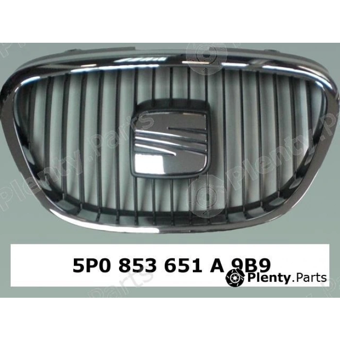 Seat Altea /Toledo Ön Orta Panjur 2004- (Oem No:  5P0853651A9B9)