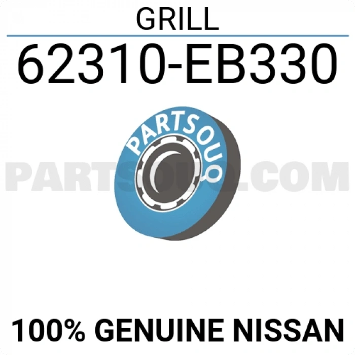 Nissan Navara Ön Panjur Nikelaj Sıyah 2005 2008- (Oem No:  62310Eb330)