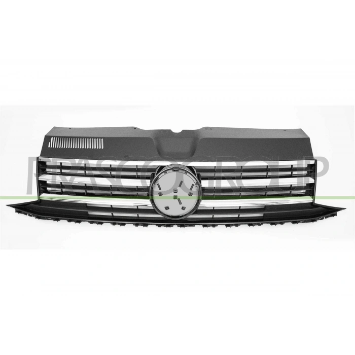 Volkswagen Transporter Ön Panjur 3 Nikelaj Çıtalı Sıyah 2014- (Oem No:  7E5853651C041)