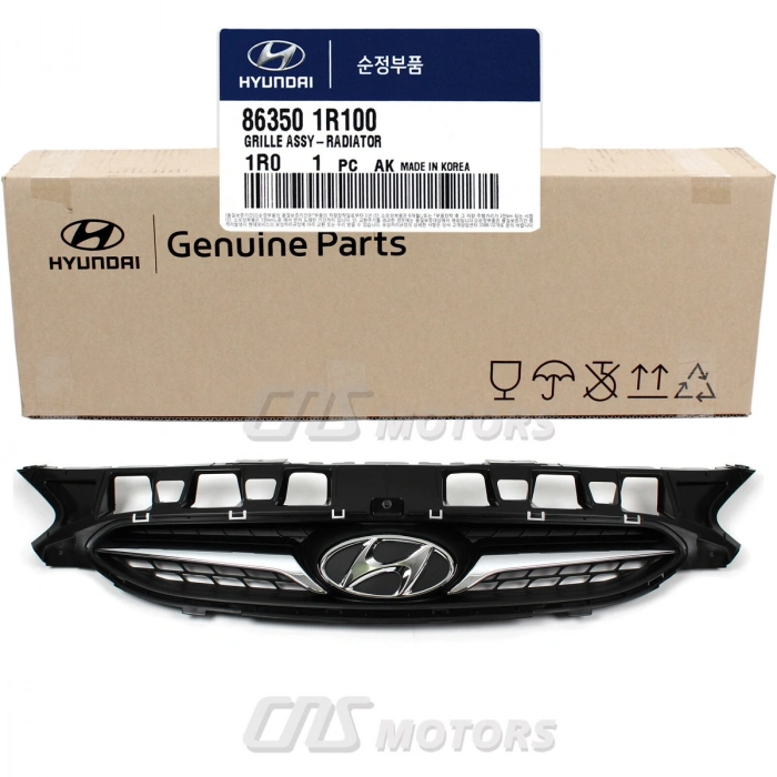 Hyundai Accent Blue Ön Panjur Nikelaj Bandlı 2010- (Oem No:  863501R100)