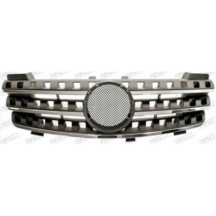 Mercedes Ml Class Ön Panjur Nikelaj Bandlı Siyah 2006- (Oem No:  A16488006857167)