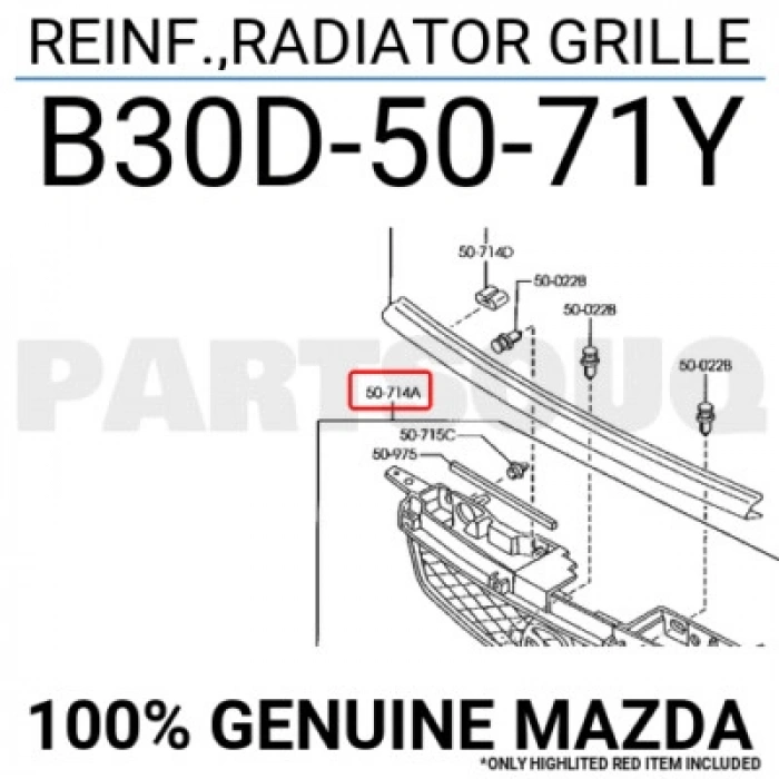 Mazda 323 Ön Panjur 2001-2002 (Oem No:  B30D-50-71Y)