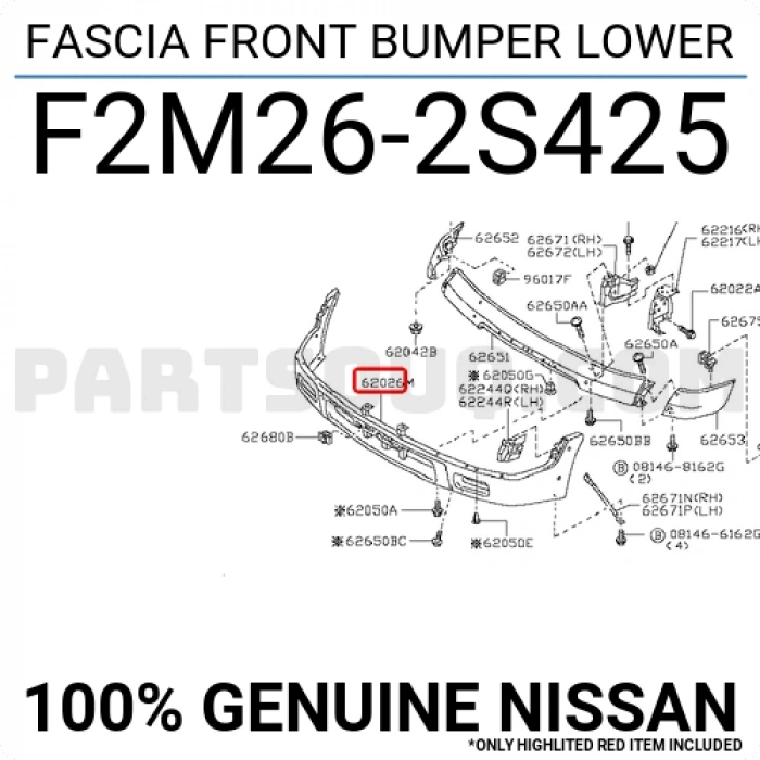 Nissan Pıckup D22 Ön Karlık 1997-2001 (Oem No:  F2M262S425)