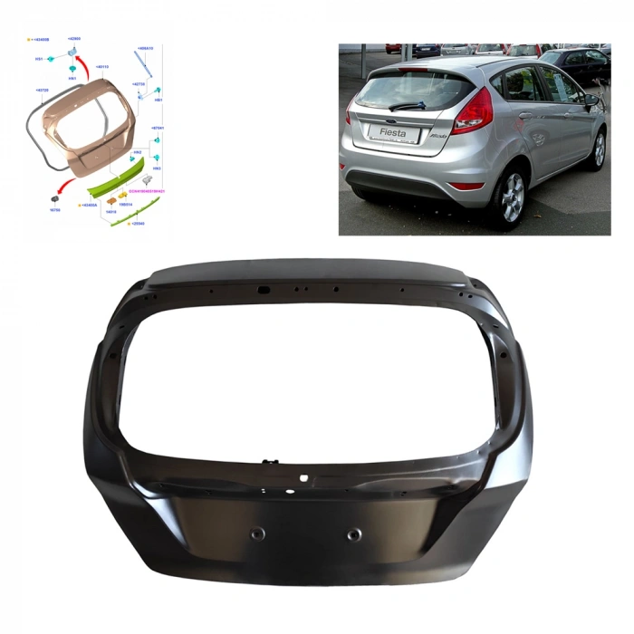 Ford Fiesta Arka Bagaj Kapağı  2008- (Oem No:  P8A61A40400Ag)