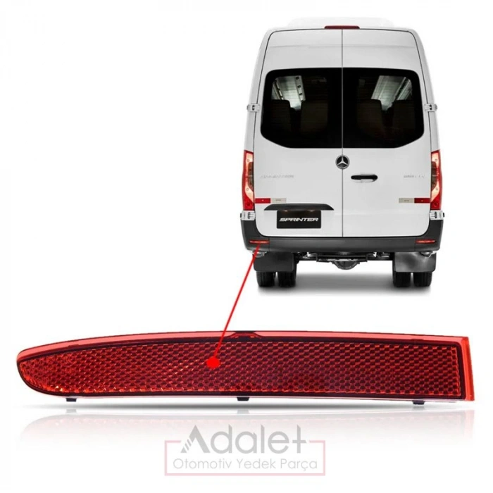 Mercedes W907-910-Sprinter 2018- Reflektör Arka Sağ  (Oem No:A9108204900)