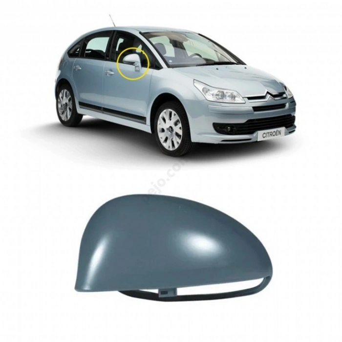 Citroen C4 Dış Ayna Kapağı Astarlı Sol 2005-- (Oem No:  815286)