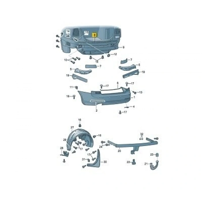 Mercedes C Class Ön Tampon Braketi Sol 2007-- (Oem No:  2048850765)