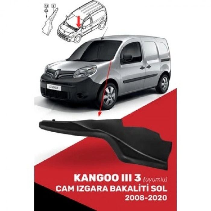 Renault Kangoo Iıı 2007- Ön Cam Lastiği Ön Cam Izgara Bakalatı Sol (Oem No:8200439447R)